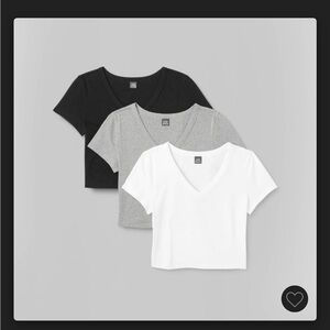 Women’s 3 Pack Crop - Black, Gray, White